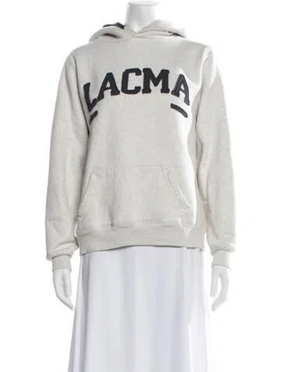 Pre-owned Madhappy Graphic Print Crew Neck Hoodie In Grey