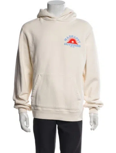 Pre-owned Madhappy Graphic Print Crew Neck Hoodie In Neutral