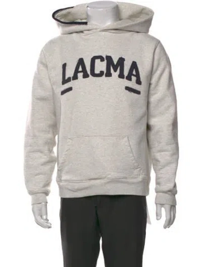 Pre-owned Madhappy Graphic Print Crew Neck Hoodie In Neutral