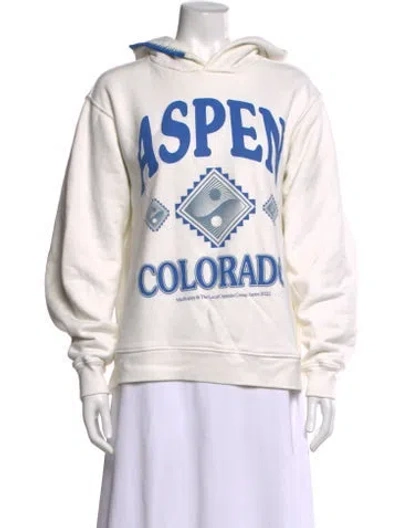 Pre-owned Madhappy Graphic Print Crew Neck Hoodie In Neutral