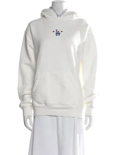 Pre-owned Madhappy Graphic Print Crew Neck Hoodie In Neutral