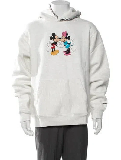 Pre-owned Madhappy Graphic Print Crew Neck Hoodie In Neutrals