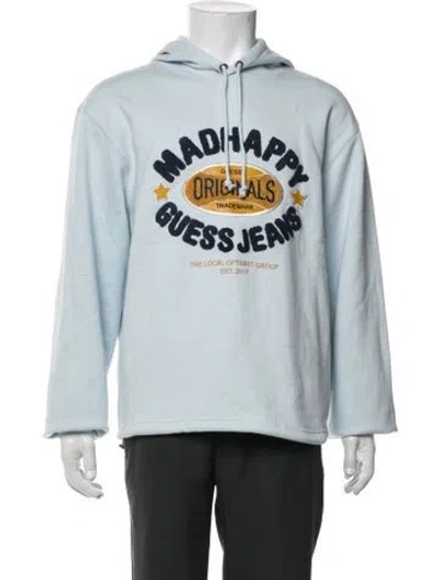 Pre-owned Madhappy Graphic Print Crew Neck Hoodie W/ Tags In Blue