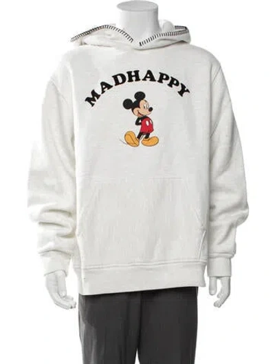 Pre-owned Madhappy Graphic Print Crew Neck Hoodie W/ Tags In Grey