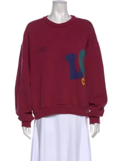 Pre-owned Madhappy Graphic Print Crew Neck Sweater In Multi