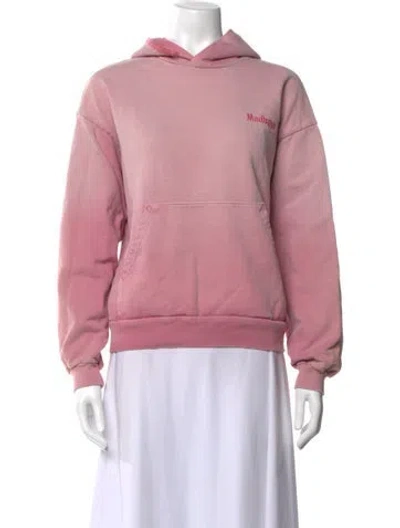 Pre-owned Madhappy Graphic Print Crew Neck Sweater In Pink