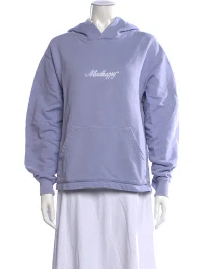 Pre-owned Madhappy Graphic Print Crew Neck Sweater In Purple