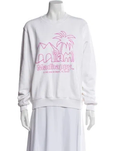 Pre-owned Madhappy Graphic Print Crew Neck Sweatshirt In Multi
