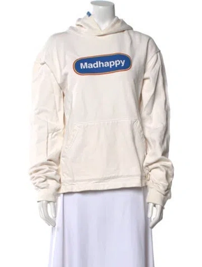 Pre-owned Madhappy Graphic Print Crew Neck Sweatshirt In Neutral