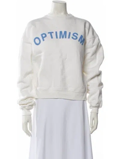 Pre-owned Madhappy Graphic Print Crew Neck Sweatshirt In Neutral