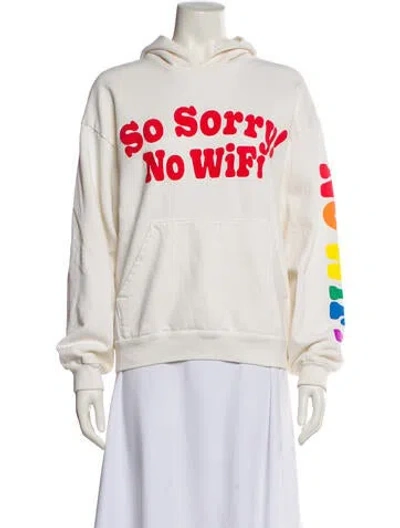 Pre-owned Madhappy Graphic Print Crew Neck Sweatshirt In Neutral