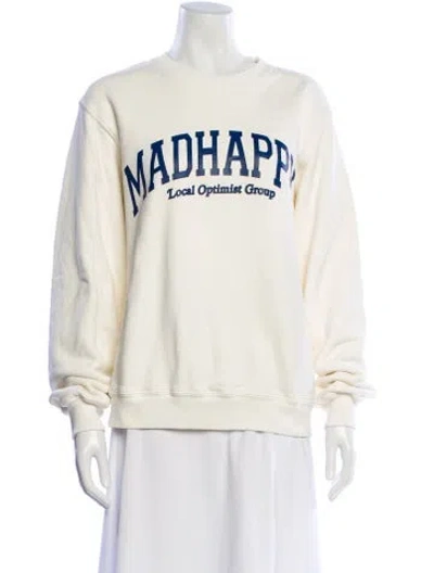 Pre-owned Madhappy Graphic Print Crew Neck Sweatshirt In Neutral