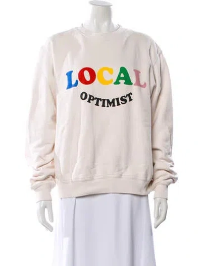 Pre-owned Madhappy Graphic Print Crew Neck Sweatshirt In Neutral