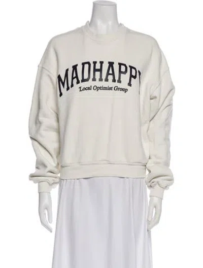 Pre-owned Madhappy Graphic Print Crew Neck Sweatshirt In Neutral