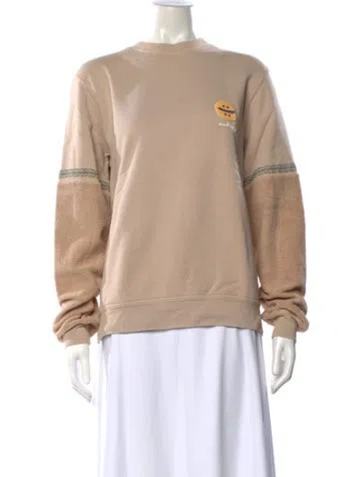 Pre-owned Madhappy Graphic Print Crew Neck Sweatshirt In Neutral