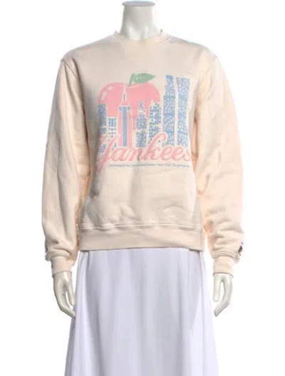Pre-owned Madhappy Graphic Print Crew Neck Sweatshirt In Neutral