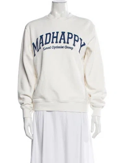 Pre-owned Madhappy Graphic Print Crew Neck Sweatshirt In Neutral