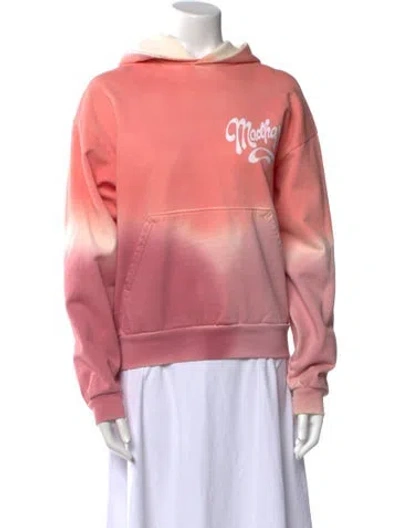 Pre-owned Madhappy Graphic Print Crew Neck Sweatshirt In Pink