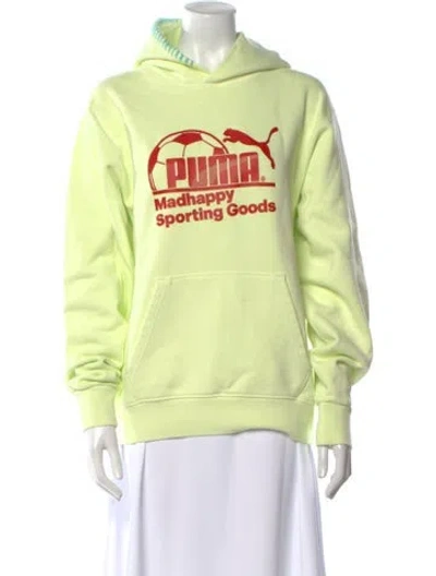 Pre-owned Madhappy Graphic Print Crew Neck Sweatshirt W/ Tags In Green