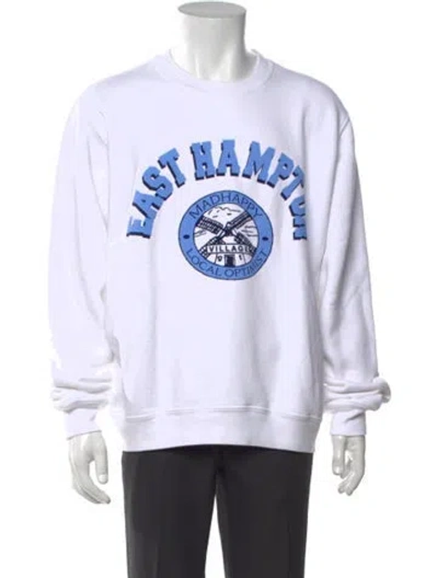 Pre-owned Madhappy Graphic Print Crew Neck Sweatshirt W/ Tags In White