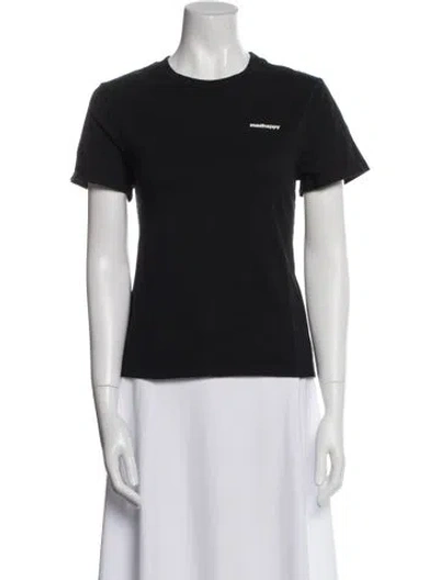 Pre-owned Madhappy Graphic Print Crew Neck T-shirt In Blue