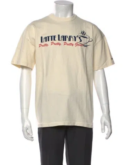 Pre-owned Madhappy Graphic Print Crew Neck T-shirt In Neutral