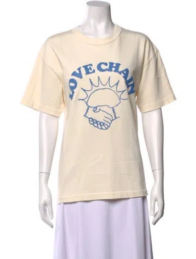 Pre-owned Madhappy Graphic Print Crew Neck T-shirt In Neutral