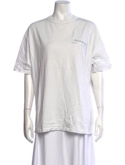 Pre-owned Madhappy Graphic Print Crew Neck T-shirt In Neutrals
