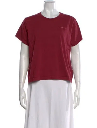 Pre-owned Madhappy Graphic Print Crew Neck T-shirt In Red