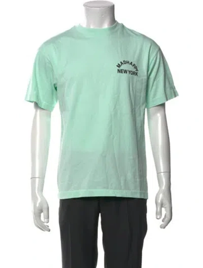 Pre-owned Madhappy Graphic Print Crew Neck T-shirt W/ Tags In Green