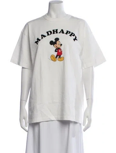 Pre-owned Madhappy Graphic Print Crew Neck T-shirt W/ Tags In Neutrals