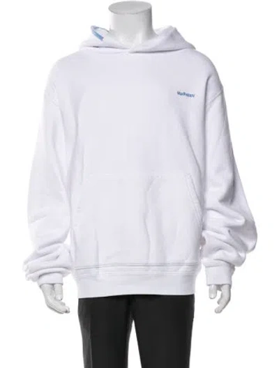 Pre-owned Madhappy Graphic Print Jacket In White