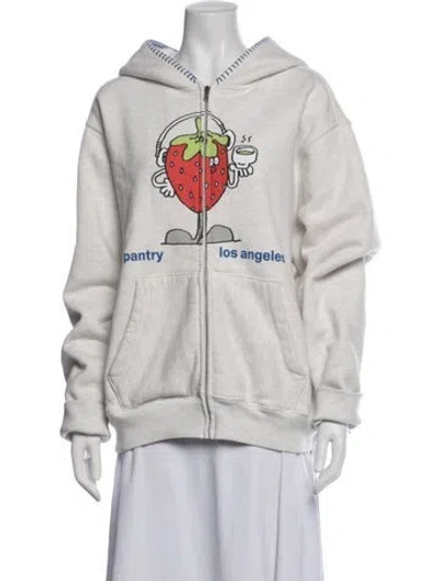 Pre-owned Madhappy Graphic Print Jacket In White