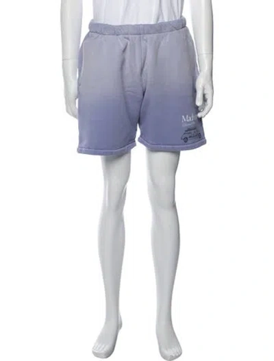 Pre-owned Madhappy Graphic Print Jogger Shorts In Multicolor