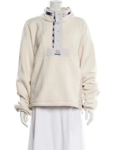 Pre-owned Madhappy Graphic Print Long Sleeve Sweatshirt In Neutral