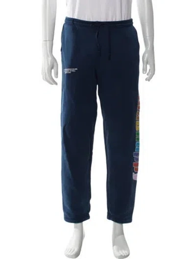 Pre-owned Madhappy Graphic Print Lounge Bottoms In Blue