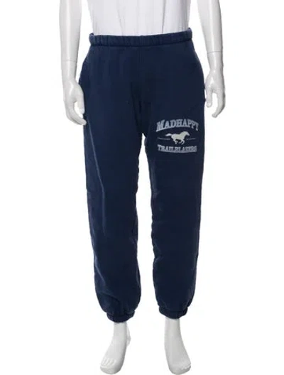 Pre-owned Madhappy Graphic Print Lounge Bottoms In Blue