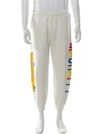 Pre-owned Madhappy Graphic Print Lounge Bottoms In Neutral