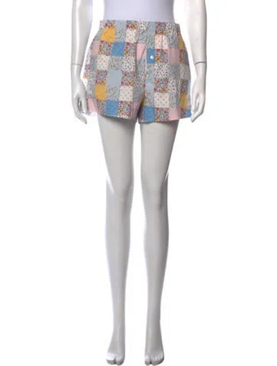 Pre-owned Madhappy Graphic Print Mini Shorts W/ Tags In Multicolor