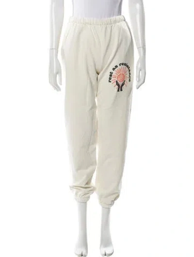 Pre-owned Madhappy Graphic Print Skinny Leg Pants W/ Tags In Neutral