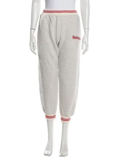Pre-owned Madhappy Graphic Print Sweatpants In Gray
