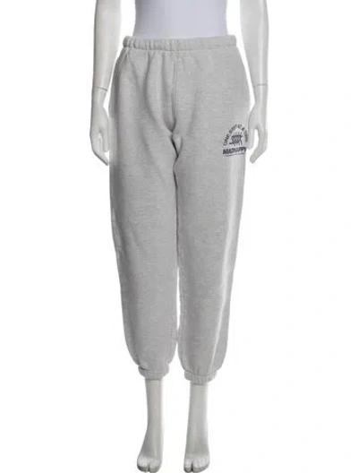 Pre-owned Madhappy Graphic Print Sweatpants In Grey