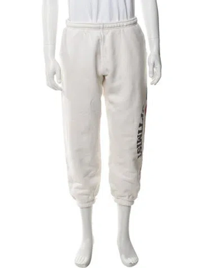 Pre-owned Madhappy Graphic Print Sweatpants In Grey