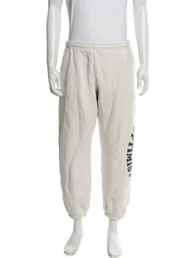 Pre-owned Madhappy Graphic Print Sweatpants In Neutral