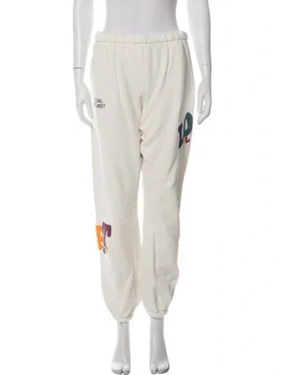 Pre-owned Madhappy Graphic Print Sweatpants In Neutral