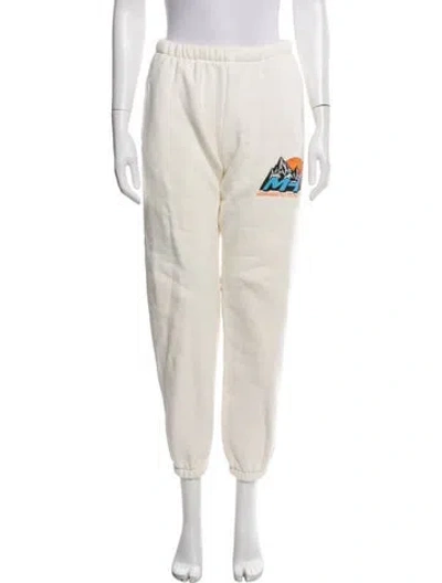 Pre-owned Madhappy Graphic Print Sweatpants In Neutrals