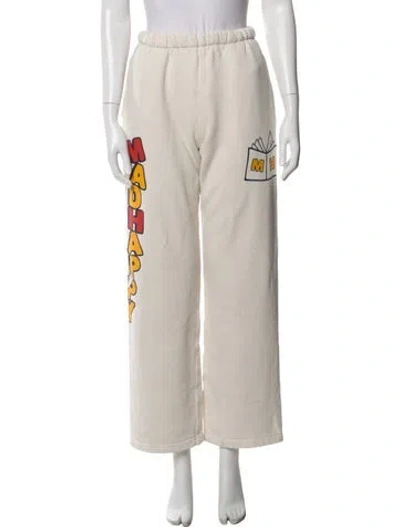 Pre-owned Madhappy Graphic Print Sweatpants In Neutrals
