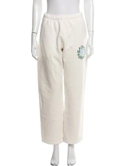 Pre-owned Madhappy Graphic Print Sweatpants In Neutrals