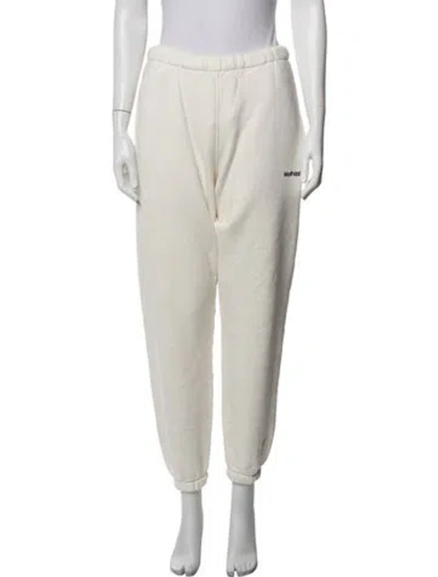 Pre-owned Madhappy Graphic Print Sweatpants In Neutrals