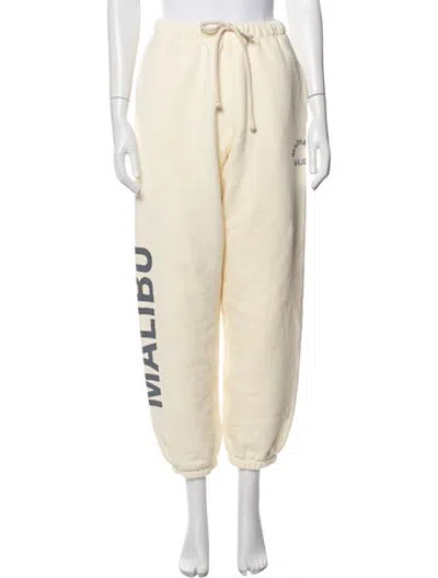 Pre-owned Madhappy Graphic Print Sweatpants In Neutrals